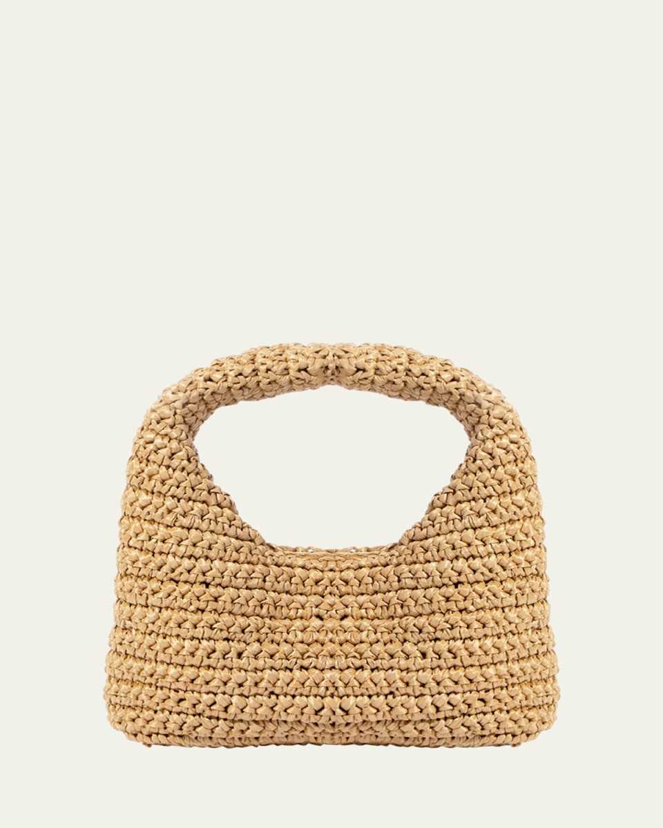 Nana Raffia Top-Handle Bag